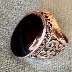 3 FOR $70: Gothic Onyx ring in Sterling Silver